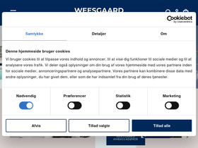 weesgaarddental.dk homepage screenshot