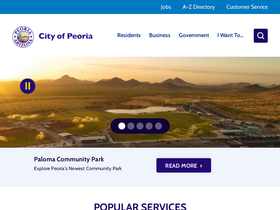'peoriaaz.gov' screenshot