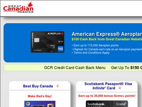 'greatcanadianrebates.ca' screenshot