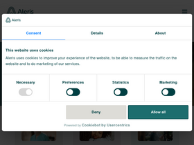 'aleris.se' screenshot