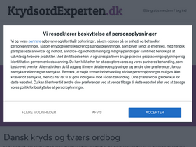 'krydsordexperten.dk' screenshot