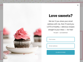 'amyshealthybaking.com' screenshot
