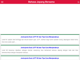 'bahasajepangbersama.com' screenshot