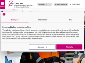 'studier.se' screenshot