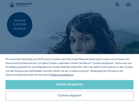 'nuernberger.de' screenshot