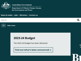 'dcceew.gov.au' screenshot