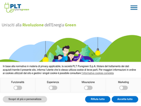 'pltpuregreen.it' screenshot