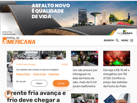 'portaldeamericana.com' screenshot