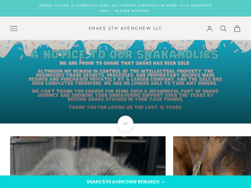 snaks5thavenchew.com homepage screenshot