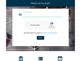 'whatsonmycard.com' screenshot