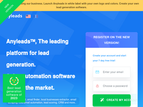 'anyleads.com' screenshot