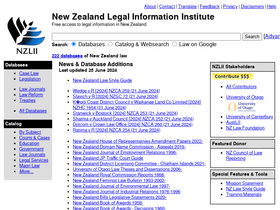 'nzlii.org' screenshot