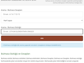 'bulmaca-sozlugum.com' screenshot