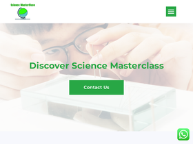 Science MasterClass — Website preview