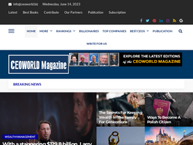 'ceoworld.biz' screenshot