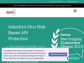 'indusface.com' screenshot