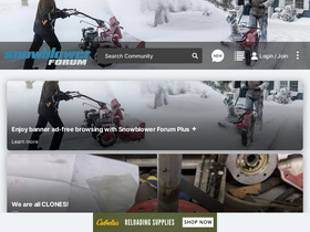 'snowblowerforum.com' screenshot
