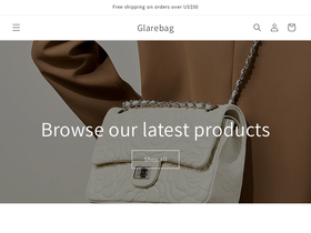 glarebag.com homepage screenshot
