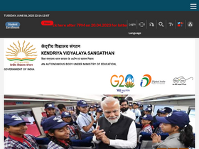 'kvs.gov.in' screenshot