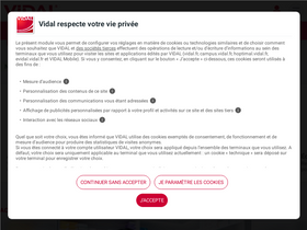'vidal.fr' screenshot