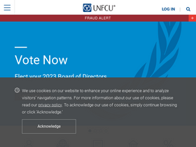 'unfcu.com' screenshot