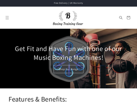 boxinggear website screenshot