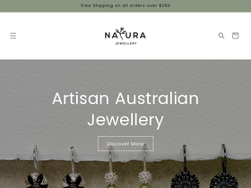 naturajewellery.com.au homepage screenshot