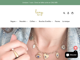 lanybijoux.com homepage screenshot