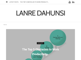 'lanredahunsi.com' screenshot