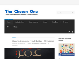 'thechosenone.info' screenshot