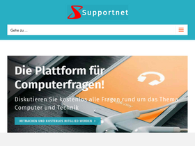 'supportnet.de' screenshot