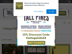 'cottagelife.com' screenshot