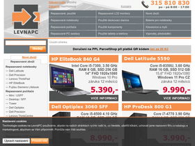 'levnapc.cz' screenshot