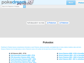 'pokedream.com' screenshot