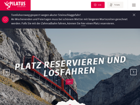 'pilatus.ch' screenshot