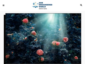 'ourendangeredworld.com' screenshot