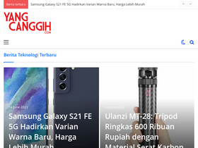 'yangcanggih.com' screenshot