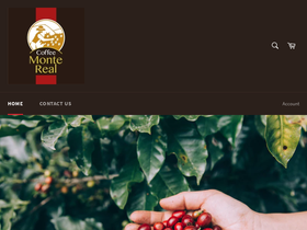 monterealcoffee.com homepage screenshot