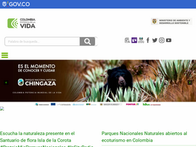'vu.parquesnacionales.gov.co' screenshot