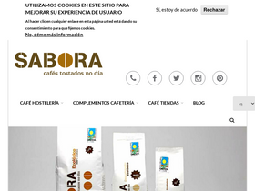 'cafesabora.com' screenshot