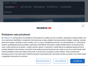'muzika.hr' screenshot