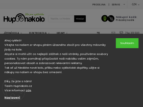 'hupnakolo.cz' screenshot