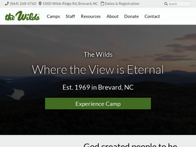 'wilds.org' screenshot