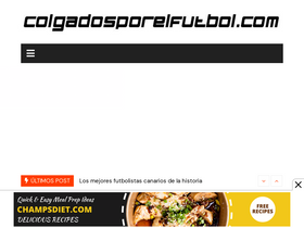 'colgadosporelfutbol.com' screenshot