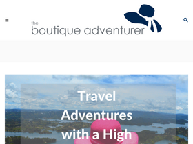 'theboutiqueadventurer.com' screenshot