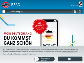 'bsag.de' screenshot