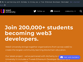 'web3.university' screenshot