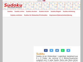 'sudoku-aktuell.de' screenshot
