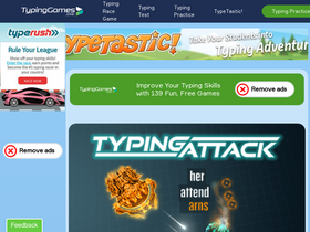 'typinggames.zone' screenshot