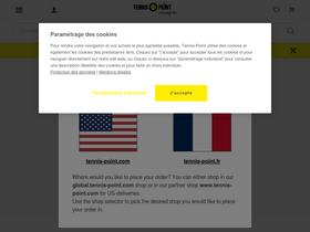 'tennis-point.fr' screenshot